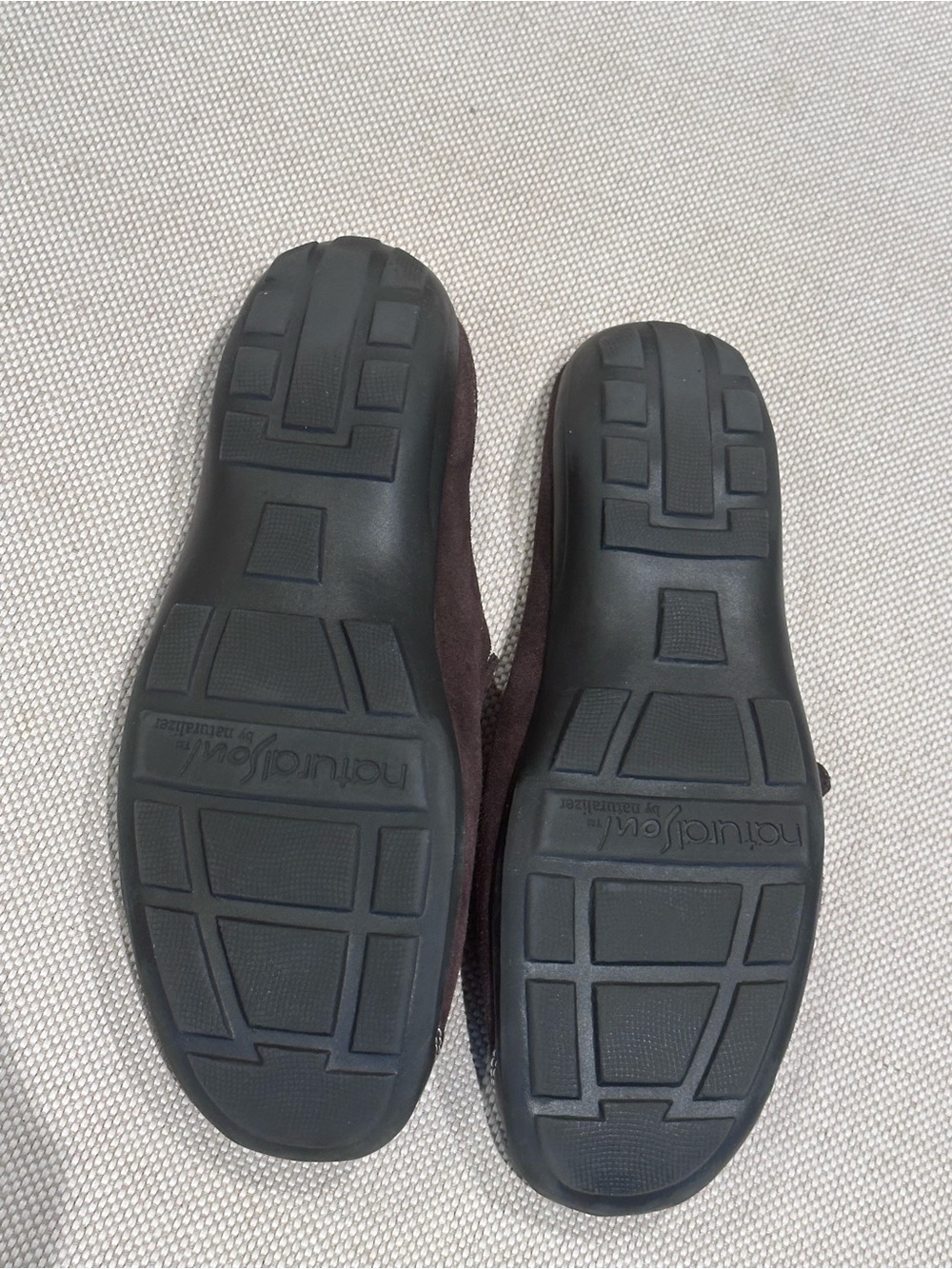 NATURAL SOUL size 8.5 Naturalizer Suede Brown Slip-On Leather Comfort Loafer NEW - Picture 9 of 9